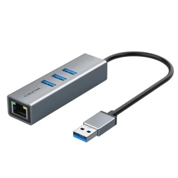 Extra Digital USB 3.0 adapteris uz 3x USB 3.0 un RJ45, 0.15m