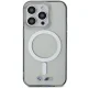 BMW iPhone 14 Pro Max vāciņš Silver Ring MagSafe, caurspīdīgs