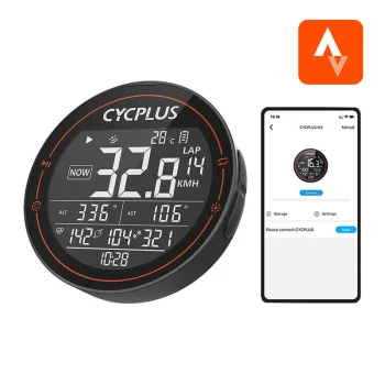 Velodators Cycplus M2 GPS ANT+ Bluetooth 2.5" Displejs IPX6
