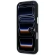 Karl Lagerfeld Saffiano Small Script Metal vāciņš iPhone 17/18 Pro Max, melns