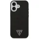 Guess Glitter Triangle Logo MagSafe vāciņš iPhone 17, melns