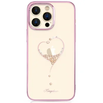 Vāciņš Kingxbar Wish Series priekš iPhone 14 Plus ar kristāliem, rozā