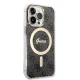 Guess 4G Print MagSafe komplekts iPhone 13 Pro: vāciņš un lādētājs, melns
