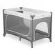 Ricokids RK-241 Ceļojumu gultiņa ar matraci un somu, 125x65x78 cm, pelēka