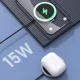Bezvadu lādētājs Dudao A12XS 15W MagSafe Compatible - Melns | Wireless Inductive Charger