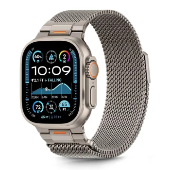 Tech-Protect Milano Vanguard siksniņa Apple Watch (44 / 45 / 46 / 49 mm), Titanium