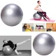 Fitnesa vingrošanas gumijas bumba ar pumpi 65cm, sudraba | Exercise Fitness Gym Ball