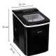 Ledus ģenerators Ruhhy 00025565 12kg/24h, melns inox
