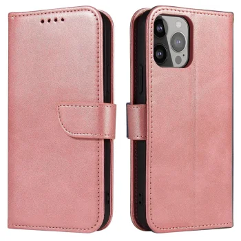 Hurtel Samsung Galaxy S24 atverams vāciņš maciņš grāmatiņa Magnet Case, rozā