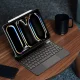 Planšetdatora vāciņš ar Bluetooth tastatūru Dux Ducis MK Series, iPad Pro 11\" (2024), melns