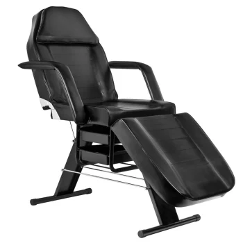 Activeshop Basic 202 kosmētikas krēsls ar kivetēm, melns