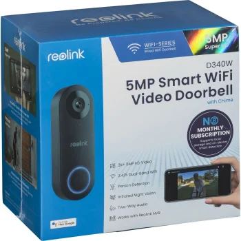 Videozvans Reolink D340W 5MP 2K+ Wi-Fi