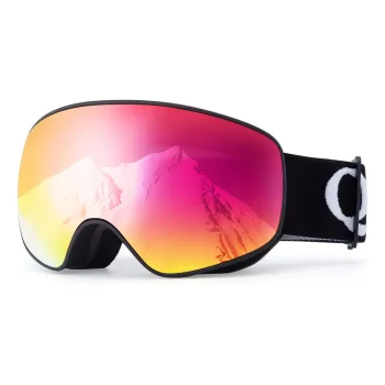Qunature Black bērnu slēpošanas brilles (izmērs M/L), melnas