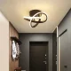 Griestu Lampa Gaismeklis LED Lustra, Melns | Chandelier Ceiling Light Lamp