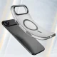 Magnetic Abrasive iPhone 17 Air vāciņš ar MagSafe atbalstu, matēts melns
