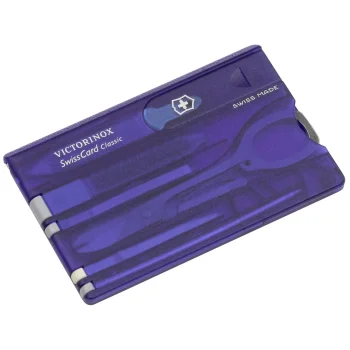 Daudzfunkciju karte Victorinox SwissCard Classic, caurspīdīgi zila