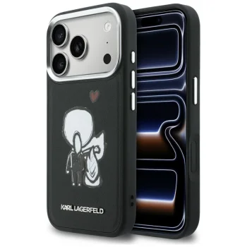 Karl Lagerfeld Karl & Choupette MagSafe Vāciņš iPhone 17 Pro Max - Melns