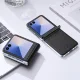Samsung Galaxy Z Flip 7 (SM-F766B/DS) DUX DUCIS Bril Series Leather + PC Cover Case, Black | Telefona Vāciņš...
