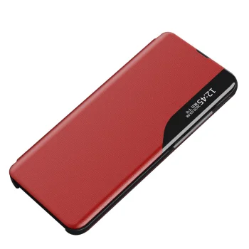 Atverams vāciņš Xiaomi Redmi Note 11 Pro+ 5G / Mi11i HyperCharge, Eco Leather View, sarkans