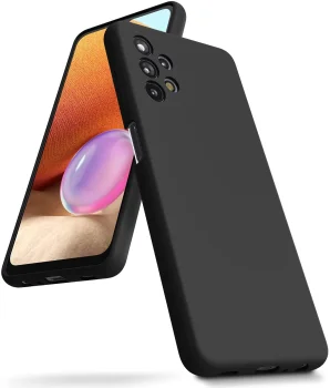 Samsung Galaxy A52 (SM-A525F/DS) / A52s (SM-A528B) Matt Silicone Color Case Cover, Black | Silikona Vāciņš Maciņš...