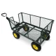 Humberg Hm-510 saliekams dārza ratiņi, 280 l, melns