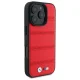 BMW M Perforated And Stitched Line MagSafe vāciņš priekš iPhone 16 Pro Max 6.9\", sarkans