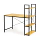 Modernhome PJJCT0002-302 datorgalds ar plauktiem, lofta stils, gaišs ozols/melns