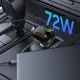 Auto lādētājs Tech-Protect CC06 ar FM raidītāju, 3 porti PD 72W, melns
