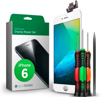 Apple iPhone 6 GIGA Fixxoo LCD Telefona Ekrāns / Displejs, Balts + Instrumentu Komplekts | LCD + Touch Panel with...