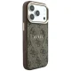 Guess Embossed 4G Classic MagSafe vāciņš priekš iPhone 17 Pro / 18 Pro, brūns