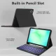 Tech-Protect SC Pen planšetdatora vāciņš ar tastatūru Samsung Galaxy Tab A9 / A11 8.7, melns