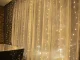 300 LED gaismas aizkars virtene, Silti balta, 3m, USB