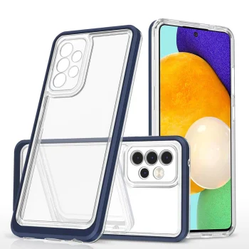 Hybrid Armor Clear 3 in 1 vāciņš Samsung Galaxy A73, zils