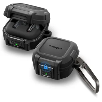 Austiņu maciņš Spigen Lock Fit priekš Samsung Galaxy Buds 4 / 4 Pro, Matte Black