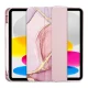Tech-Protect iPad 10.9\" 2022 atverams vāciņš maciņš grāmatiņa SC Pen, Pink Marble