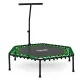 Neo-Sport 1103 fitnesa batuts ar rokturi, 127 cm, sešstūra, zaļš