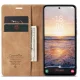 Samsung Galaxy A54 (SM-A546) CASEME Wallet Magnetic Leather Case Cover, Coffee | Telefona Vāciņš Maciņš Apvalks...
