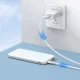 Ugreen US289 Micro USB uz USB-A kabelis, 3A, 2m, Balts