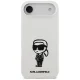 Karl Lagerfeld Silicone Karl Sketch & Logo MagSafe vāciņš iPhone 17 Air, balts