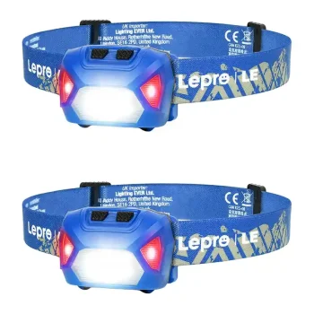 Lepro 320014-B-2 uz pieres liekams lukturis, 2 gab., 300 lm, IPX4, zils