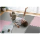 Ricokids 738234 putu puzles paklājiņš 180x180 cm, 9 gab., pelēks/rozā