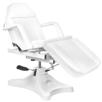 Activeshop A-234D hidrauliskais kosmētikas krēsls ar šūpošanās funkciju, balts