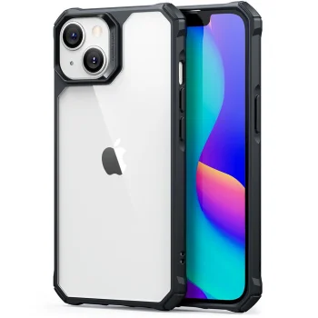 Telefona vāciņš ESR Air Armor iPhone 14 Plus, caurspīdīgs melns