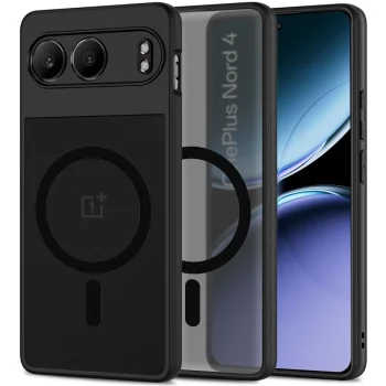 OnePlus Nord 4 Tech-Protect MagMat MagSafe Case Cover, Black | Telefona Vāciņš Maciņš Apvalks Bamperis