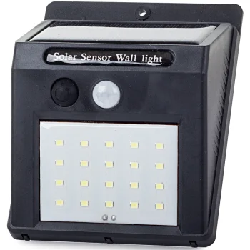 Solārā lampa ar kustības un krēslas sensoru, 20 LED