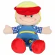 Izglītojoša auduma lelle ģērbšanās apguvei Zēns 48 cm