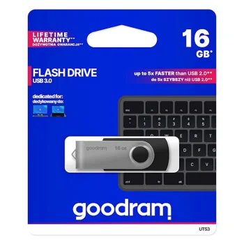 USB zibatmiņa Goodram Twister 16 GB USB 3.0, sudraba