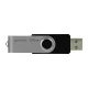 Goodram UTS2 128GB USB 2.0 zibatmiņa, melna
