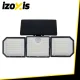 Izoxis 24633 solārā LED dārza lampa ar pulti un sensoru, 167 LED, 500 lm