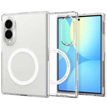 Spigen AirSkin MagFit vāciņš priekš Samsung Galaxy Z Fold 8, caurspīdīgs un balts
